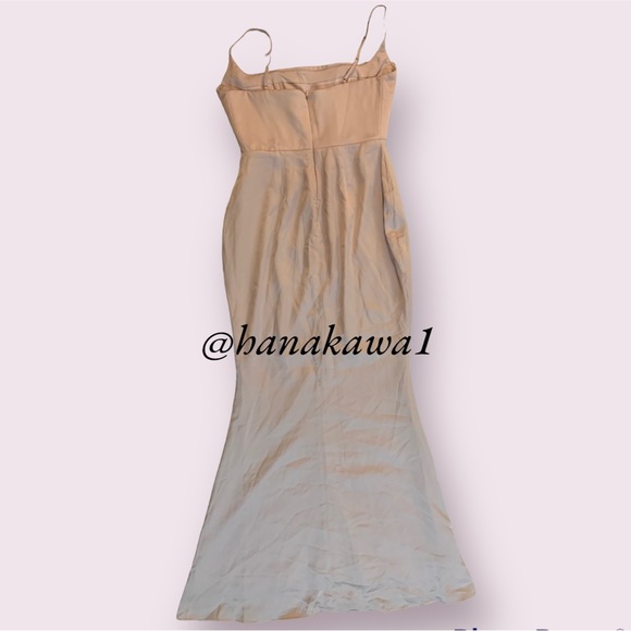 HOUSE OF CB 'Olivette' Crystal Satin Corset Maxi Dress - Picture 13 of 17